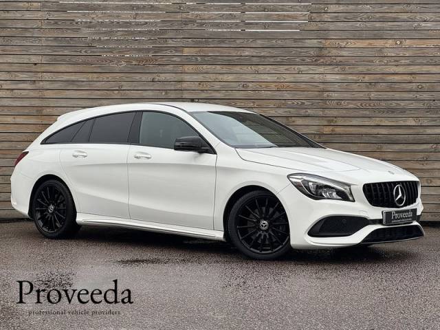 Mercedes-Benz CLA 2.0 2019'19 A220 AMG Line Night Edition | Sat Nav | Reversing Camera Estate Petrol White