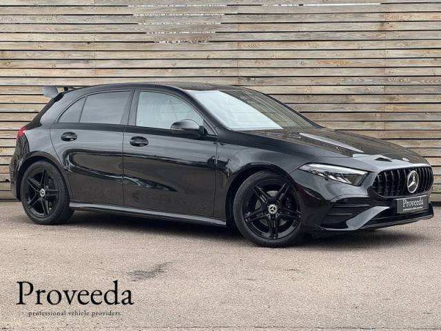 Mercedes-Benz A Class 1.3 2023'23 A180h MHEV AMG Line | Ambient Lighting | A45 Look-Alike Hatchback Hybrid Black