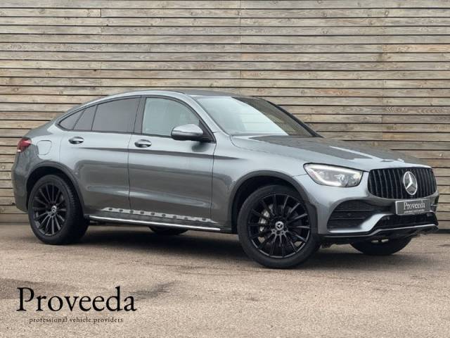 Mercedes-Benz GLC Coupe 2.0 2022'22 GLC300h MHEV AMG Line (Premium) | Ambient Lighting | De Chromed SUV Hybrid Grey