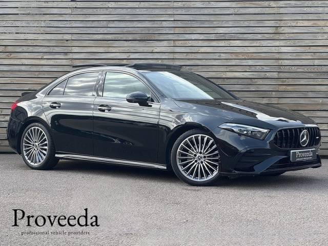 Mercedes-Benz A Class 1.3 2024'74 A200h MHEV AMG Line | Huge Spec | Pan Roof Saloon Hybrid Black