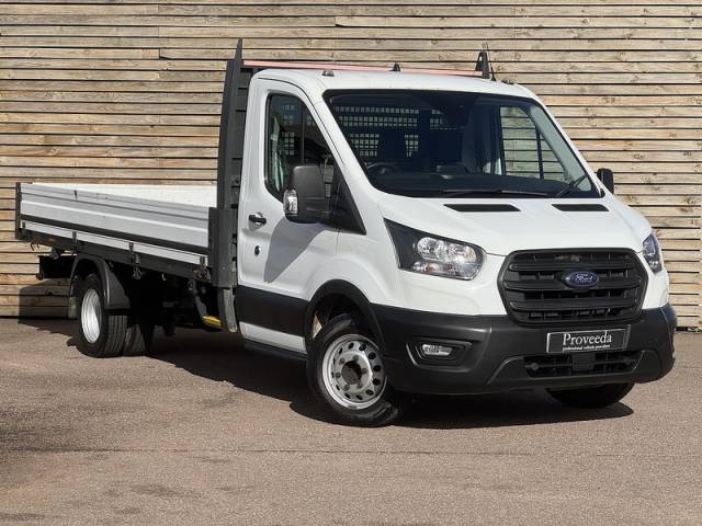 Ford Transit 2.0 2022'22 350 EcoBlue Leader | L4 | AIR CON | NEW WELT BELT Chassis Cab L4 Dropside Diesel Frozen White (Solid Paint)
